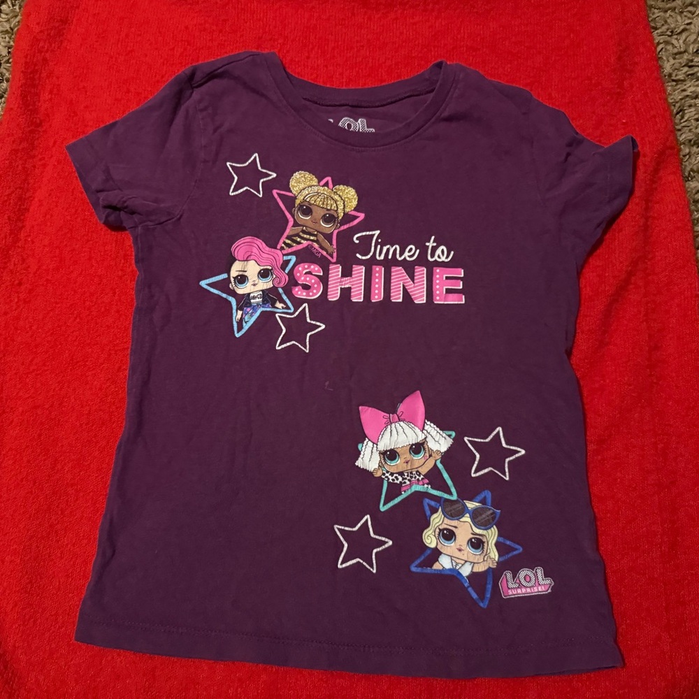 L.O.L. Surprise! Purple 'Time to Shine' Kids T-Shirt